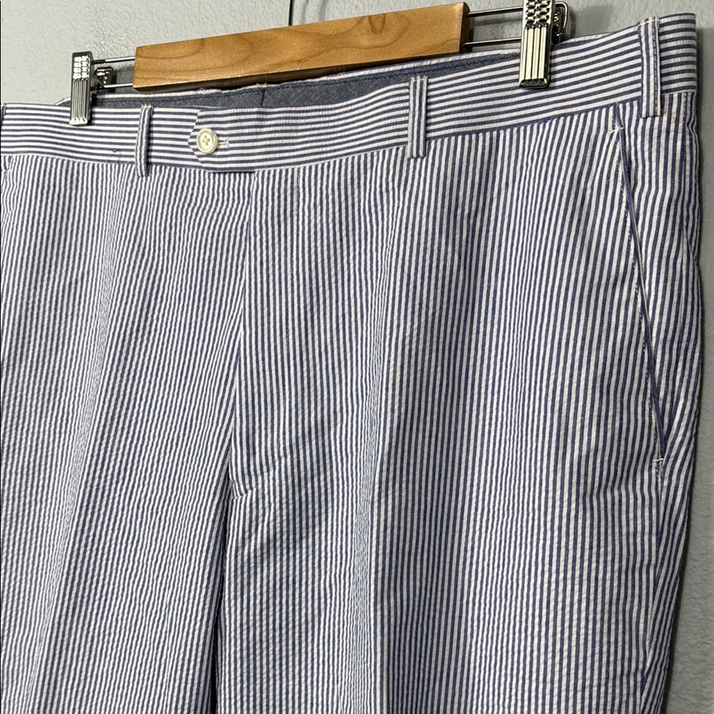 NWOT Alan Flusser Seersucker Classic Striped Men's‎ Pants